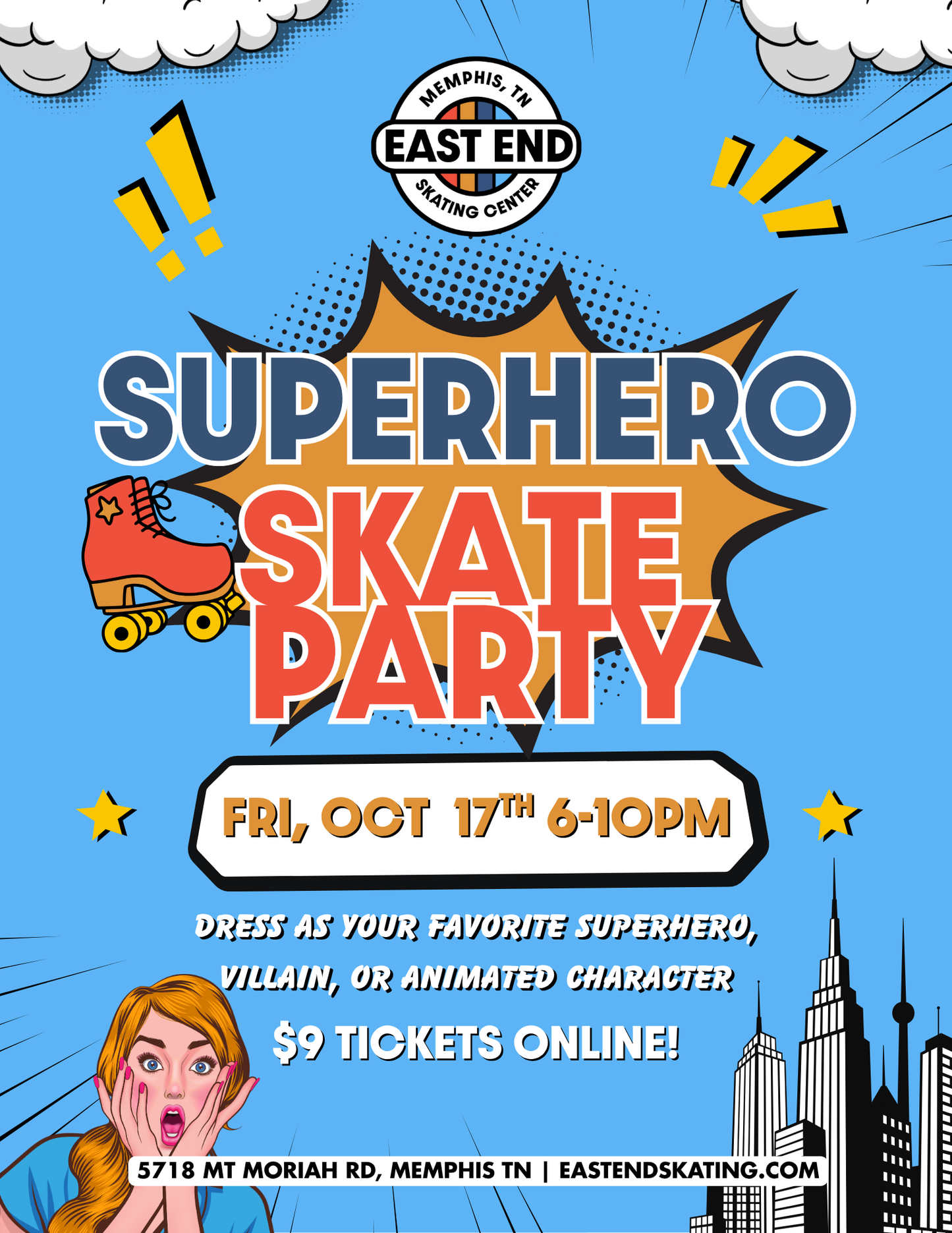 Super Hero Skate Party