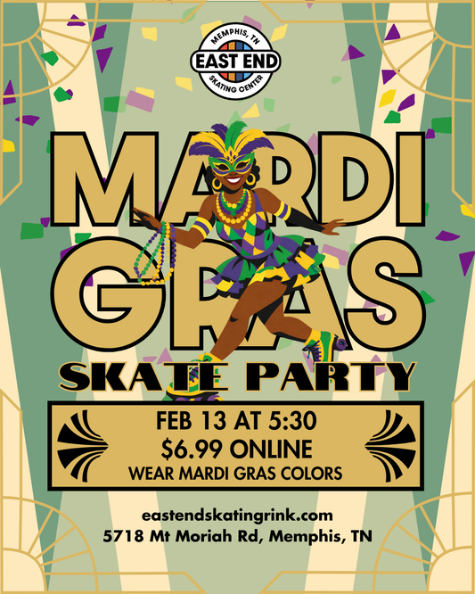Mardi Gras Skate Party